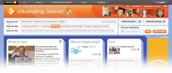 Nieuw leven voor Uitzending Gemist